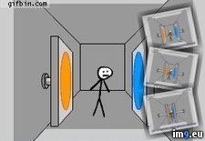 Tags: portal, squeeze, wall (GIF in Rehost)