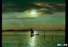 Tags: boat, lagoon, moonlight, venice (Pict. in Branson DeCou Stock Images)