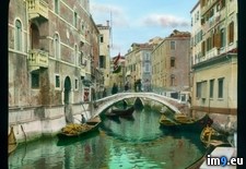 Tags: bridge, canal, gondolas, scene, venice (Pict. in Branson DeCou Stock Images)