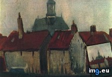 Tags: church, cluster, hague, houses, new, old (Pict. in Vincent van Gogh - 1881-83 Earliest Paintings)
