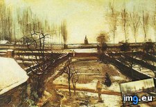 Tags: parsonage, garden, nuenen, snow, art, gogh, painting, paintings, van, vincent, architecture, antwerp (Pict. in Vincent van Gogh Paintings - 1883-86 Nuenen and Antwerp)