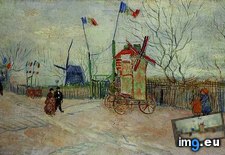Tags: street, scene, montmartre, moulin, art, gogh, painting, paintings, van, vincent, vincentvangogh, paris (Pict. in Vincent van Gogh Paintings - 1886-88 Paris)