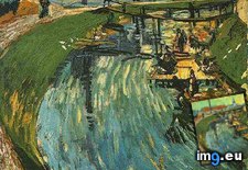 Tags: canal, washing, women (Pict. in Vincent van Gogh Paintings - 1888-89 Arles)