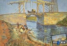 Tags: arles, bridge, langlois, washing, women (Pict. in Vincent van Gogh Paintings - 1888-89 Arles)