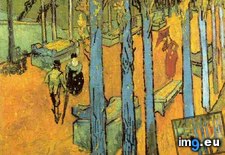 Tags: alyscamps, autumn, falling, leaves, les (Pict. in Vincent van Gogh Paintings - 1888-89 Arles)