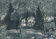 Tags: arles, entrance, park, trees (Pict. in Vincent van Gogh Paintings - 1888-89 Arles)