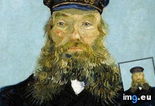 Tags: joseph, portrait, postman, roulin (Pict. in Vincent van Gogh Paintings - 1888-89 Arles)