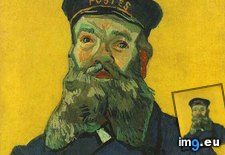 Tags: joseph, portrait, postman, roulin (Pict. in Vincent van Gogh Paintings - 1888-89 Arles)