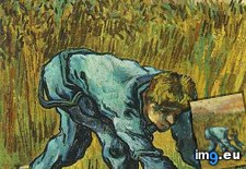 Tags: reaper, sickle, millet, art, gogh, painting, paintings, van, vincent (Pict. in Vincent van Gogh Paintings - 1889-90 Saint-Rémy)