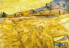 Tags: field, reaper, sun, wheat (Pict. in Vincent van Gogh Paintings - 1889-90 Saint-Rémy)