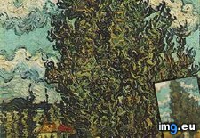 Tags: cypresses, two, women (Pict. in Vincent van Gogh Paintings - 1889-90 Saint-Rémy)