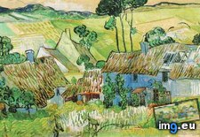 Tags: cottages, hill, thatched (Pict. in Vincent van Gogh Paintings - 1890 Auvers-sur-Oise)