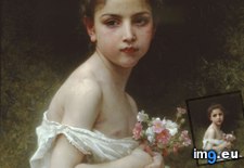 Tags: adolphe, bouguereau, bouquet, fille, petite (Pict. in William Adolphe Bouguereau paintings (1825-1905))