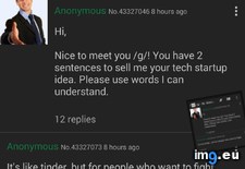 Tags: 4chan, anon, idea, startup (Pict. in My r/4CHAN favs)