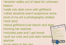 Tags: 4chan, anon, high, school, sex (Pict. in My r/4CHAN favs)