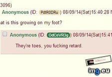 Tags: 4chan, anon, foot, wrong (Pict. in My r/4CHAN favs)