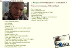 Tags: 4chan, anon, car, stolen (Pict. in My r/4CHAN favs)