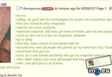 Tags: 4chan, anon, cousin, dickpick, sends (Pict. in My r/4CHAN favs)