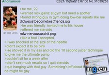 Tags: 4chan, buddy, experiences, finds, fit, gym, izen, time (Pict. in My r/4CHAN favs)