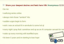 Tags: 4chan, anon, deepest, desire, r9k, shares (Pict. in My r/4CHAN favs)