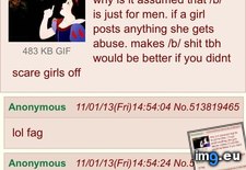 Tags: 4chan, gtfo, tits (Pict. in My r/4CHAN favs)