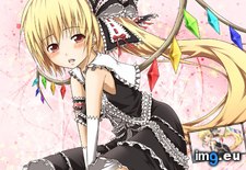 Tags: 1920x1080, anime, blush, flandre, goth, gothic, loli, ponytail, scarlet, touhou, vampire, wallpaper (Pict. in Anime Wallpapers 1920x1080 (HD manga))