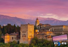 Tags: alhambra, granada, palace, spain, sunset (Pict. in Beautiful photos and wallpapers)
