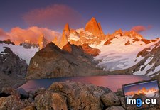 Tags: alpenglow, argentina, fitz, glaciares, illuminates, los, mount, national, park, patagonia, roy (Pict. in Beautiful photos and wallpapers)