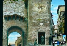 Tags: assisi, bonghi, city, gate, medieval, piazzetta, ruggero, scene, street (Pict. in Branson DeCou Stock Images)