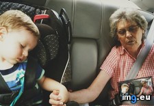 Tags: asleep, fell, grandma, hands, holding, nephew (Pict. in My r/AWW favs)