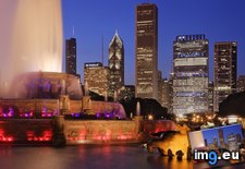 Tags: buckingham, chicago, dusk, fountain, illinois (Pict. in Beautiful photos and wallpapers)