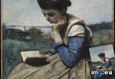 Tags: camille, corot, reading, woman (Pict. in Metropolitan Museum Of Art - European Paintings)