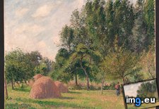 Tags: camille, eragny, haystacks, morning, pissarro (Pict. in Metropolitan Museum Of Art - European Paintings)