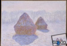 Tags: claude, effect, haystacks, monet, snow, sun (Pict. in Metropolitan Museum Of Art - European Paintings)