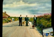 Tags: clare, country, county, dogs, greyhoundsqm, men, road (Pict. in Branson DeCou Stock Images)