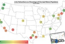 Tags: city, metro, percentage, population, subscribers (Pict. in My r/DATAISBEAUTIFUL favs)