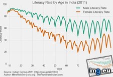 Tags: closing, fast, female, gap, india, literacy, male (Pict. in My r/DATAISBEAUTIFUL favs)