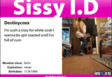 Tags: destinycoxx, exposed, fag, sissy (Pict. in Sissy exposed)
