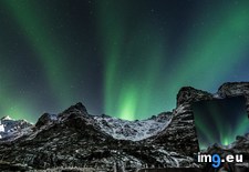 Tags: aurora, burst, flame, moonlit, norway, peaks (Pict. in My r/EARTHPORN favs)