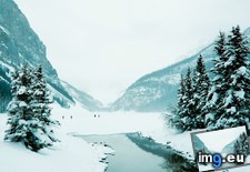 Tags: day, foggy, frozen, lake, louise, winter (Pict. in My r/EARTHPORN favs)
