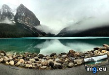 Tags: 5820x2458, alberta, day, foggy, lake, louise, snowy, weekend, year (Pict. in My r/EARTHPORN favs)