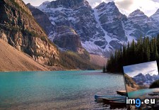 Tags: banff, canada, lake, moraine, national, nexus, park (Pict. in My r/EARTHPORN favs)