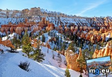 Tags: 2000x1500, bryce, canyon, capped, christmas, day, snow (Pict. in My r/EARTHPORN favs)