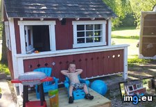 Tags: built, funny, gonna, great, man, nephew, old, playhouse (Pict. in My r/FUNNY favs)