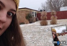 Tags: funny, girl, snowman, texas (Pict. in My r/FUNNY favs)