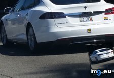 Tags: driving, equality, funny, ladies, license, old, plate, rainbow, stickers, sweet, tesla, two (Pict. in My r/FUNNY favs)
