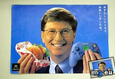 Tags: bill, cheeseburger, controller, gaming, gates, holding, smile, xbox (Pict. in My r/GAMING favs)
