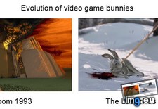 Tags: bunnies, evolution, game, gaming, video (Pict. in My r/GAMING favs)