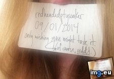 Tags: ginger, people, pussy, verification (Pict. in My r/GONEWILD favs)