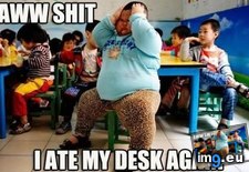 Tags: ate, desk, fat, funny, kid (Pict. in Rehost)